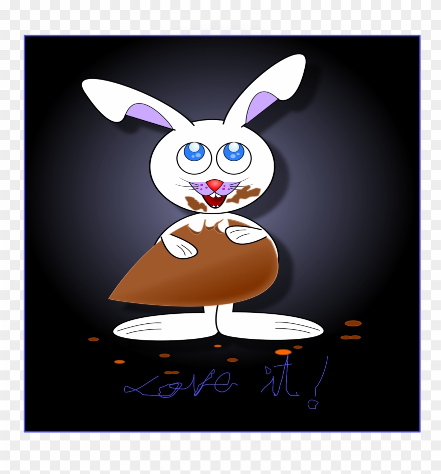 Chocolate Easter Bunny Clip Art - Easter Bunny - Png Download