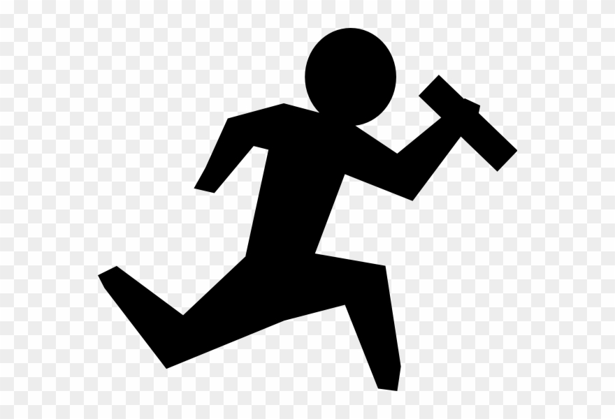 This Free Clip Arts Design Of Man Running With Object - Png Download