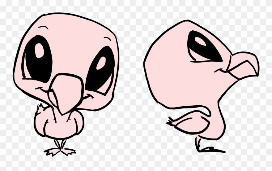 Cute Flamingo - Cartoon Clipart