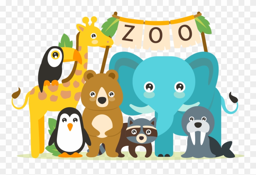 The Best Cute Clipart Images From 50 Cliparts Of - Animals Cartoon Zoo Png Transparent Png