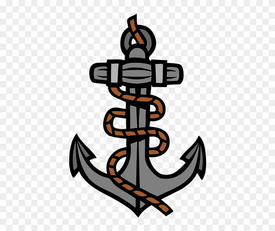 Marine Clipart Anchor Rope - Png Download