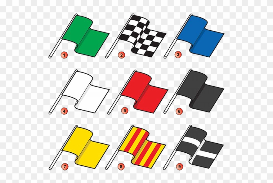 Flags Image Black And White Download - Flags In Racing Clipart