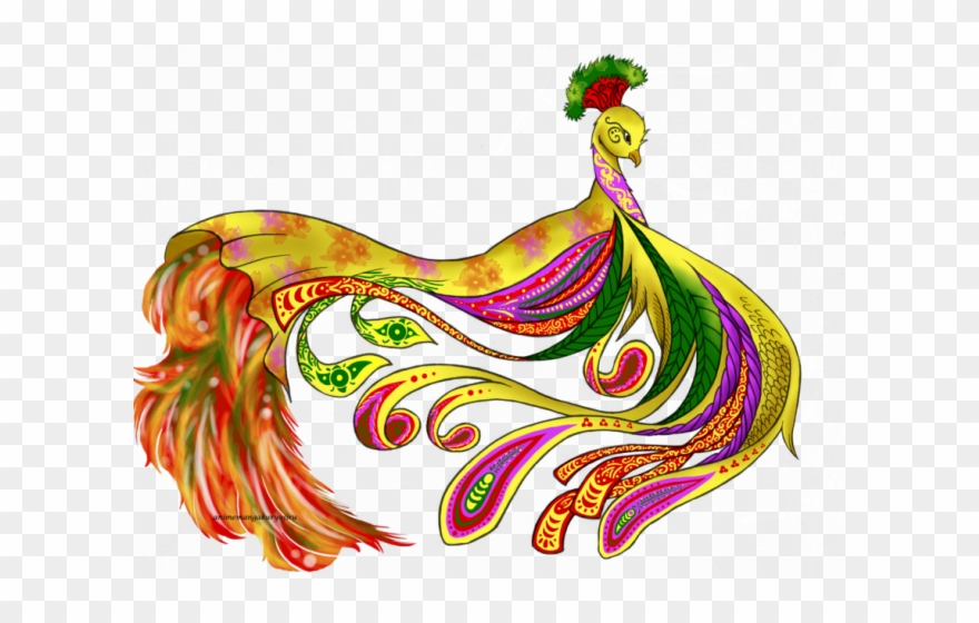 Bird Clipart Paisley - Picock Tattoo Png Transparent Png