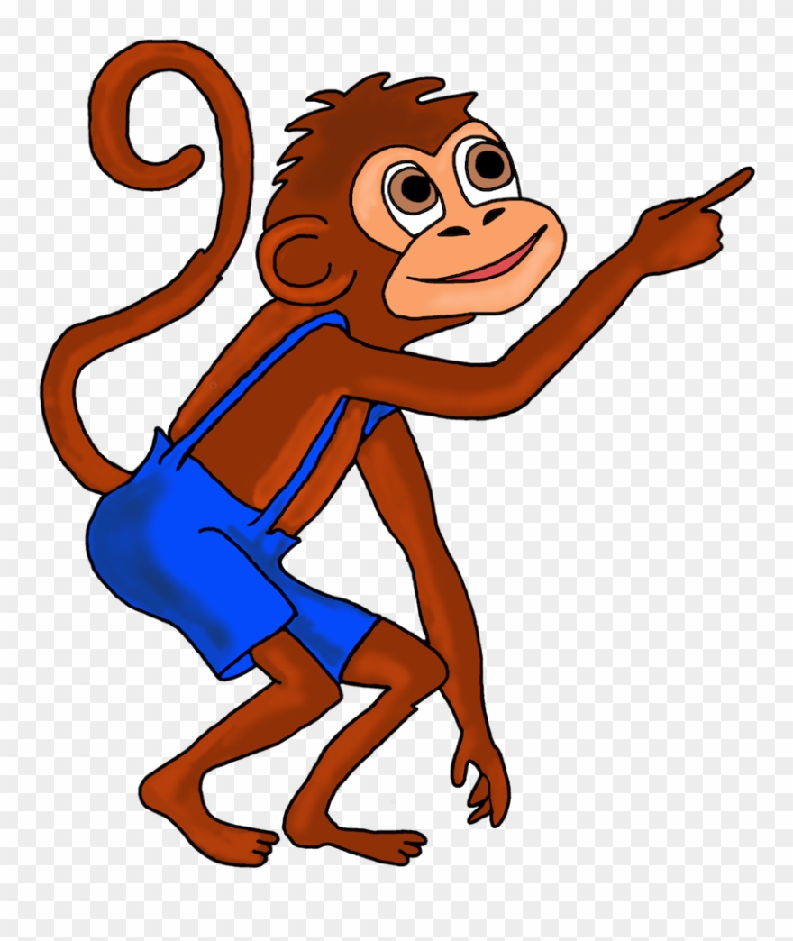 Aki, Der Lustige Affe Von Der Wolkeninsel - Cartoon Clipart