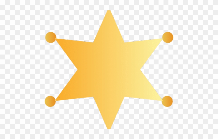 Cowboy Hat Clipart Sheriff Star - Tribal Christmas Tree - Png Download