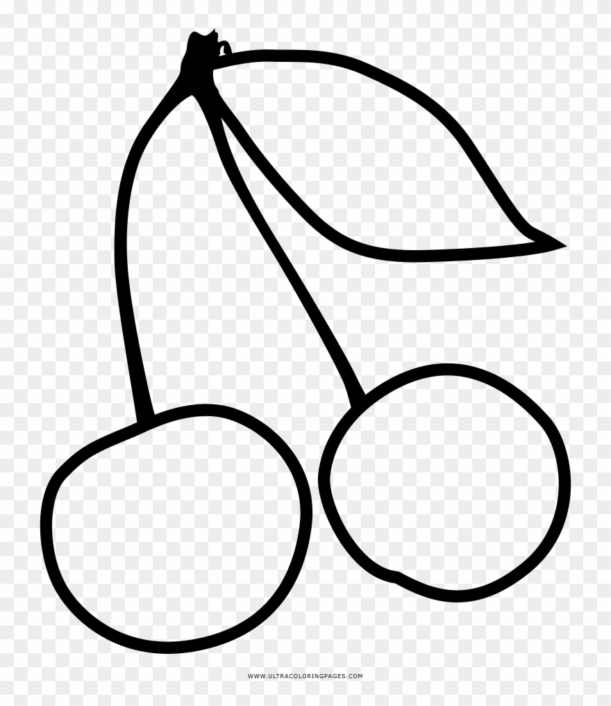 Kirsche Ausmalbilder - Line Art Clipart