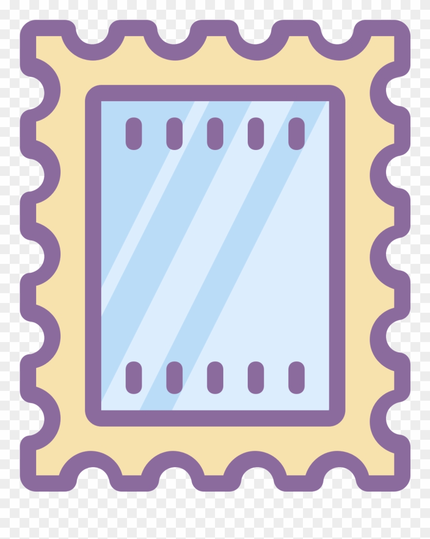 Post Stamp Icon - Clip Art Postcard Stamps - Png Download