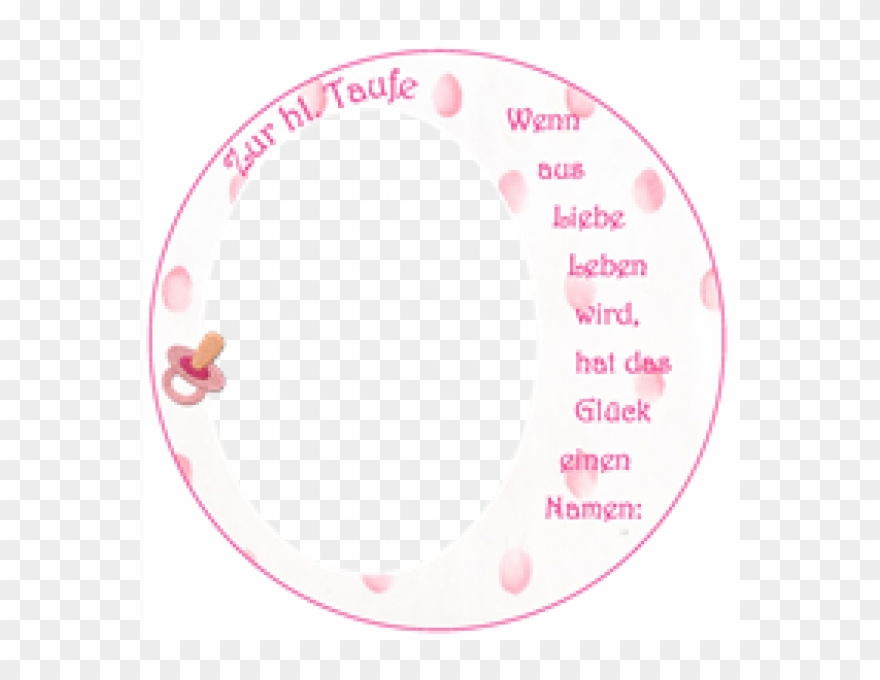 Taufe Tortenaufleger - Circle Clipart