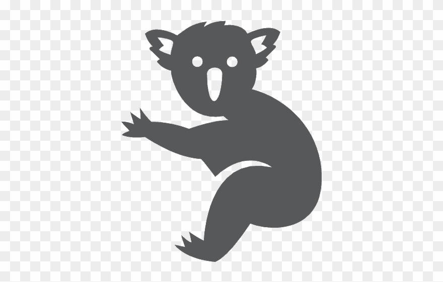 Koala-grey - Cartoon Clipart
