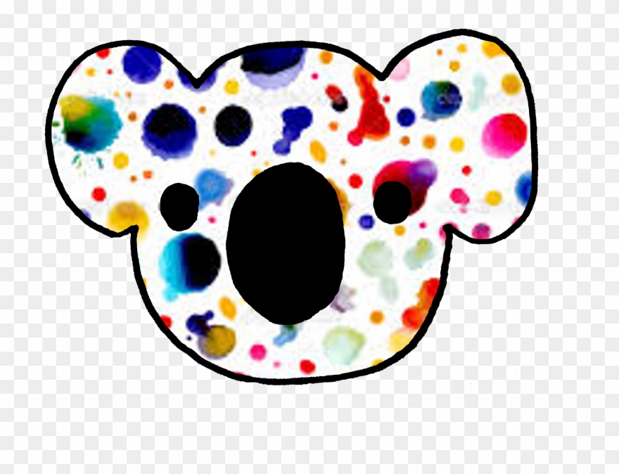 Speckled Koala - Circle Clipart