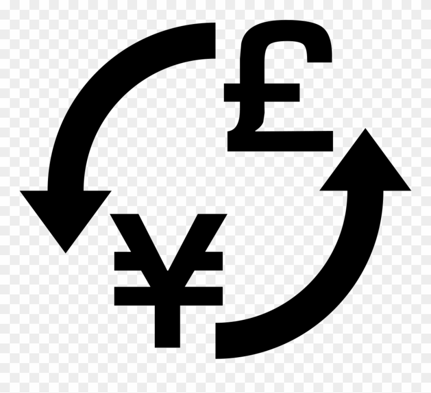 Clip Art Freeuse Stock Money Exchange Yens Pounds Png - Exchange Sign Transparent Png