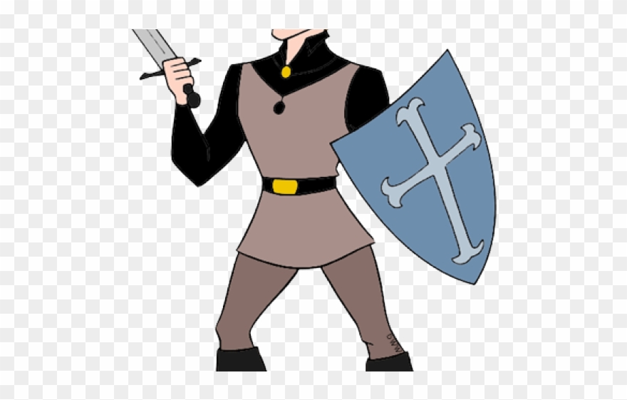 Sleeping Beauty Clipart Prince Philip - Prince With Sword Cartoon - Png Download