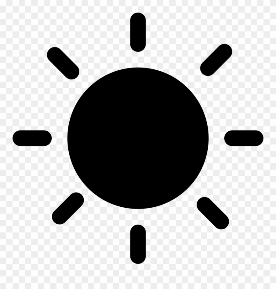 980 X 980 17 - Black Sun Symbol Clipart