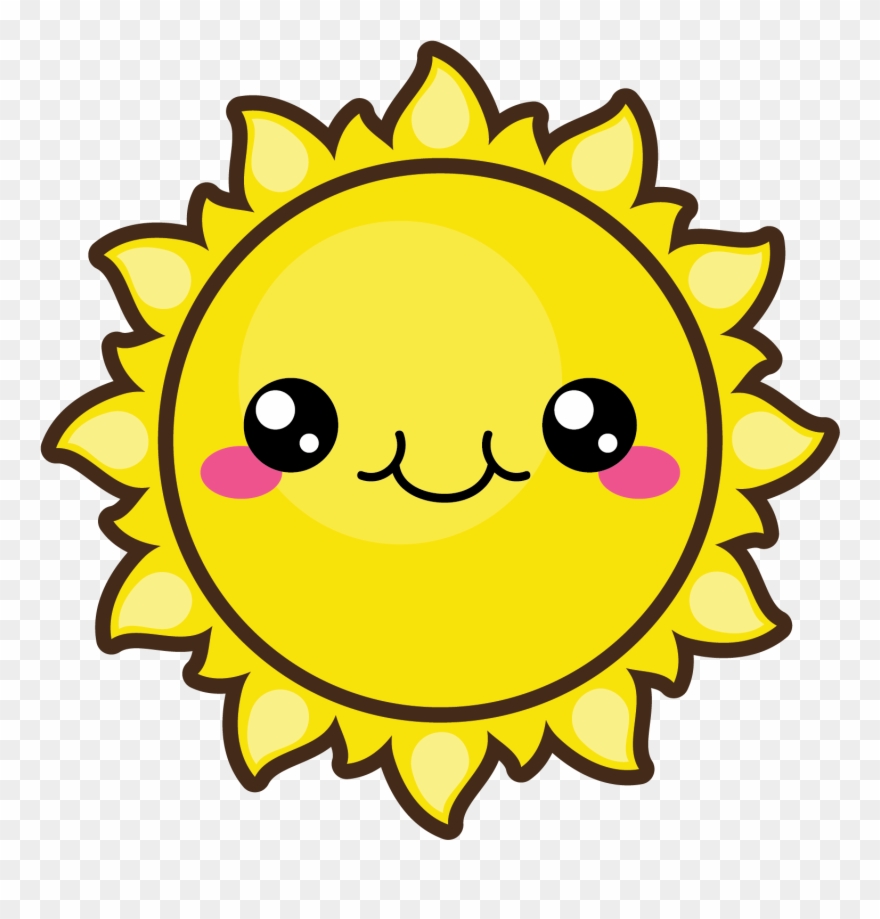 Cute Summer Sun - Vector Graphics Clipart