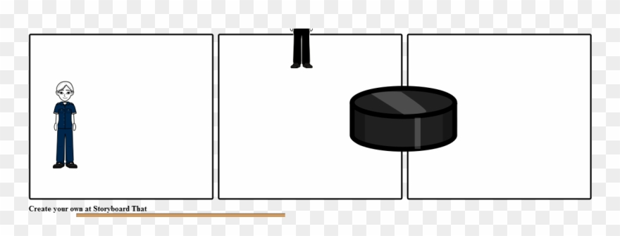 The Guy With A Hockey Puckk Clipart