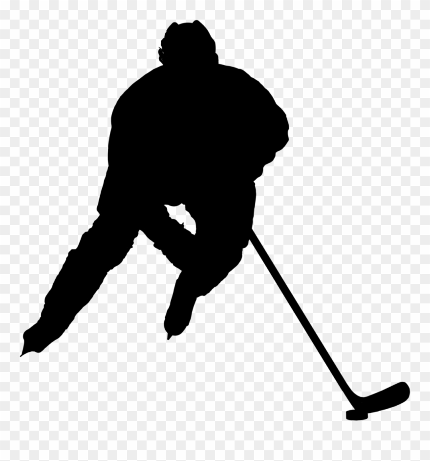 Hockey Silhouette - Transparent Hockey Clipart