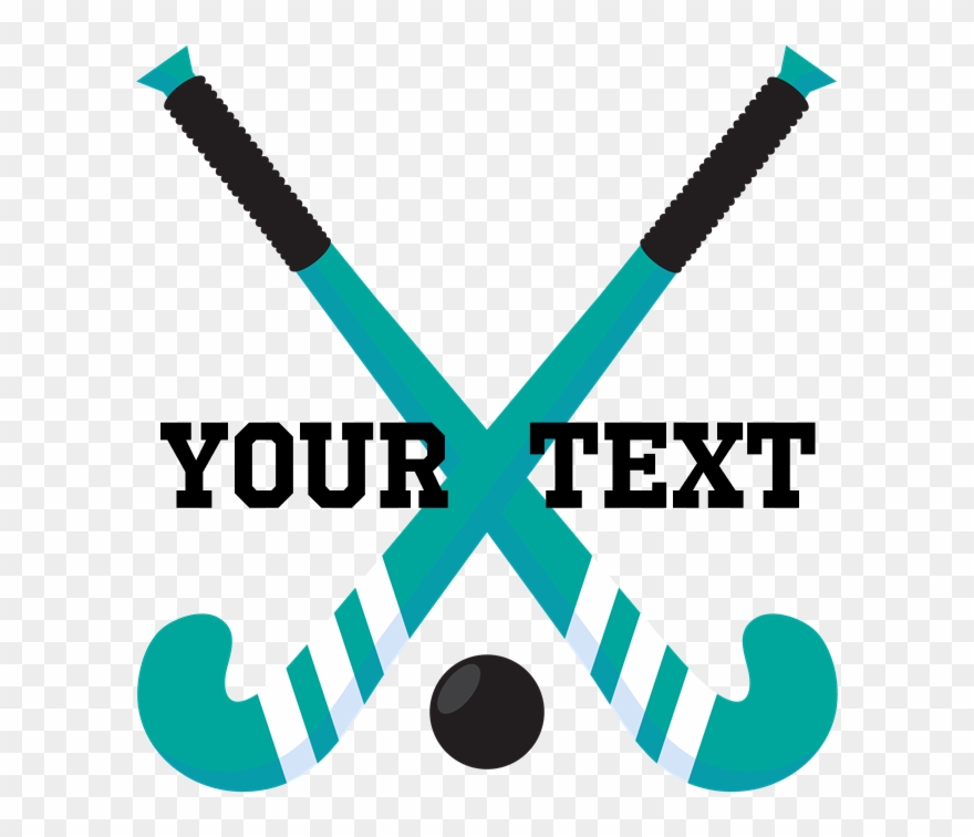 Field Hockey Personalized Cute Water Bottle Clipart