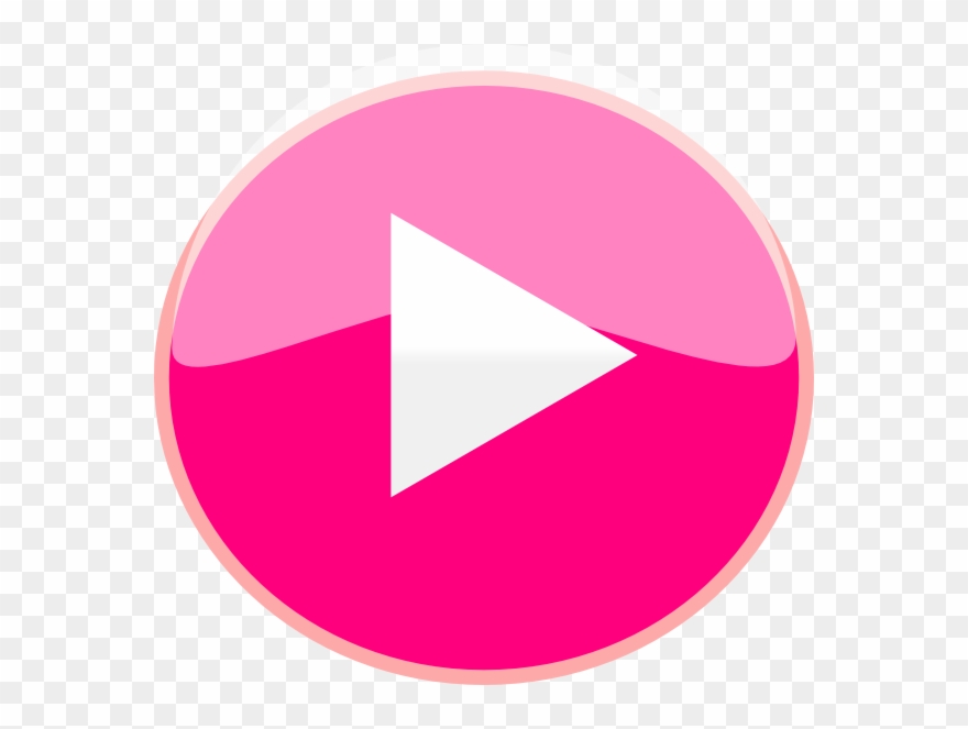 Pink Play Icon Clip Art At Clkercom Vector - Play Button Png Pink Transparent Png