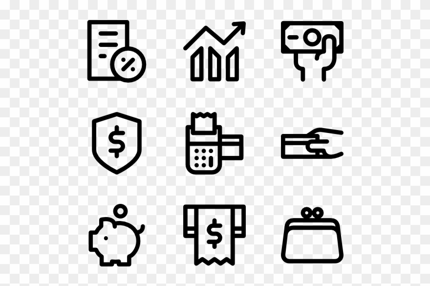 Finances Lineal - Travel Line Icon Png Clipart