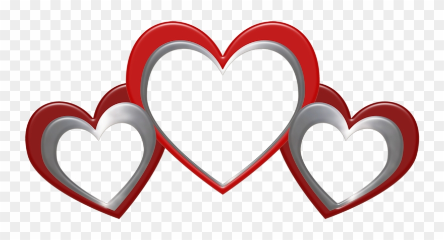 Hearts ‿✿⁀♡♥♡❤ Happy Valentines Day, Red Hearts, Boarders - Heart Clipart