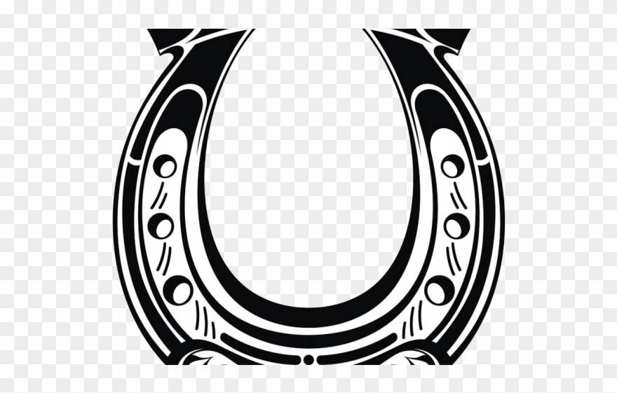 Drawn Horseshoe Transparent Background - Horseshoe Clipart Transparent Background - Png Download