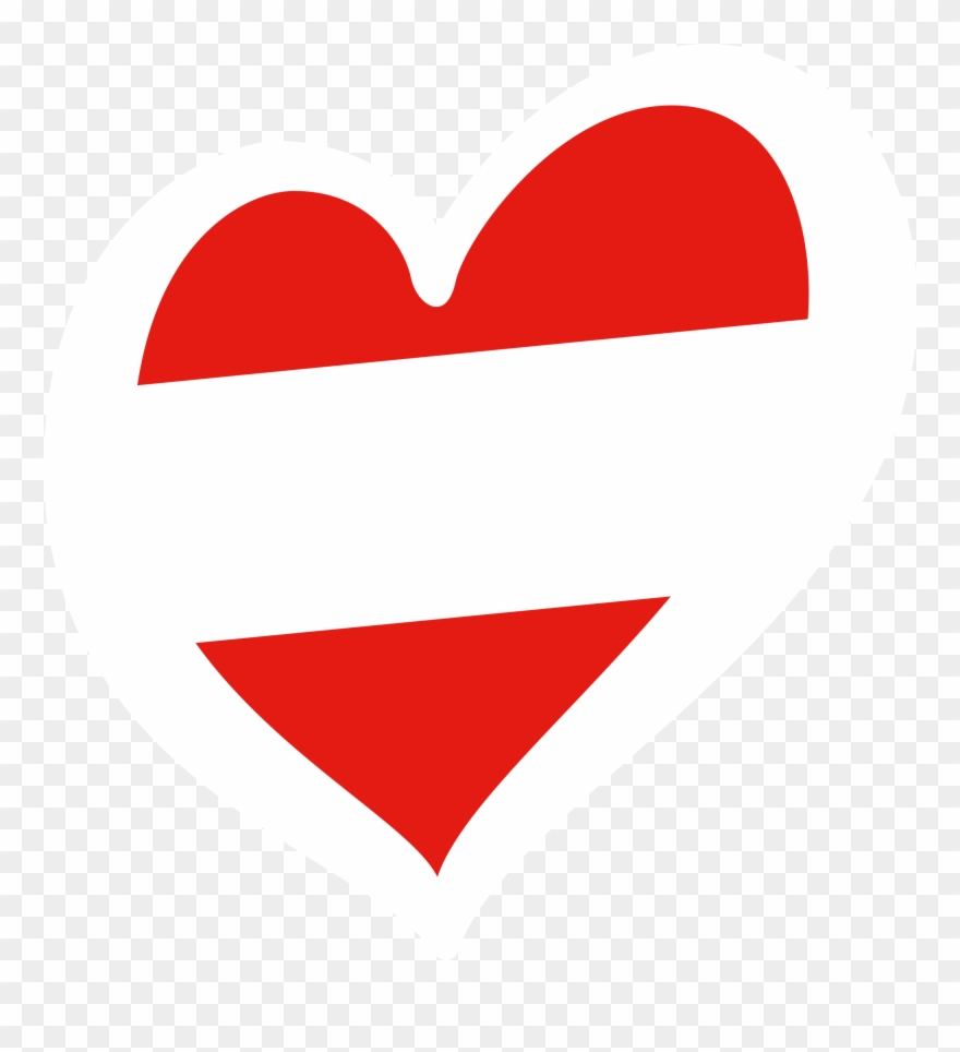 Open - Eurovision Heart White Clipart
