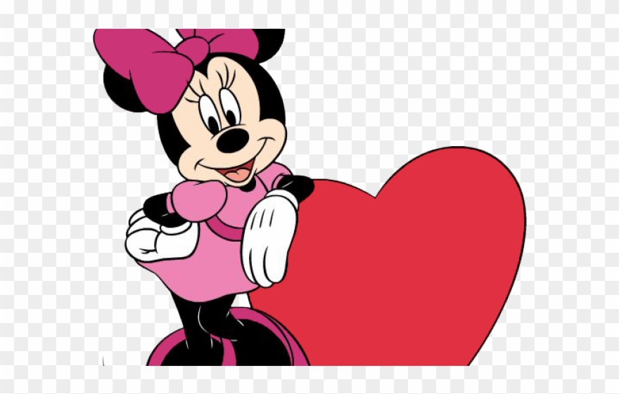 Valentines Day Clipart Minnie Mouse - Minnie Mouse Pink Png Transparent Png