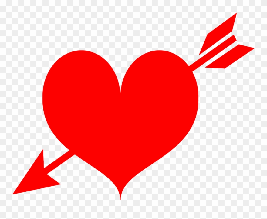Arrow Through Heart Png - Happy Valentines Day Aunt And Uncle Clipart
