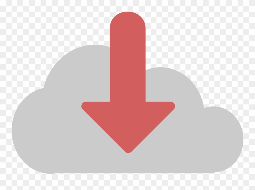 Cloud Download Pink Arrow Clipart - Sign - Png Download