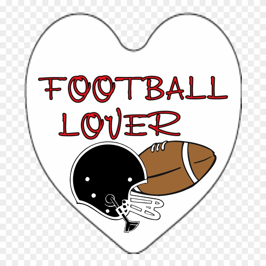 Football Lover - 2 - 25"x2 - 5" Plastic Heart Magnet - Academy Of Sciences Of Moldova Clipart
