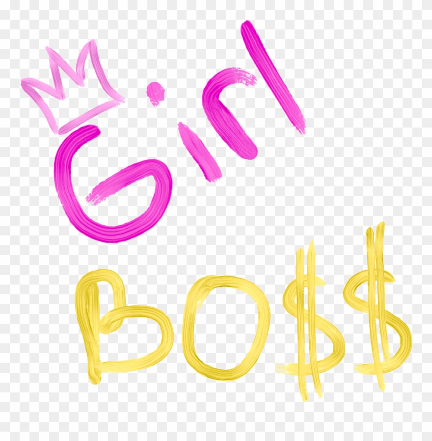 Girl Sticker - Calligraphy Clipart