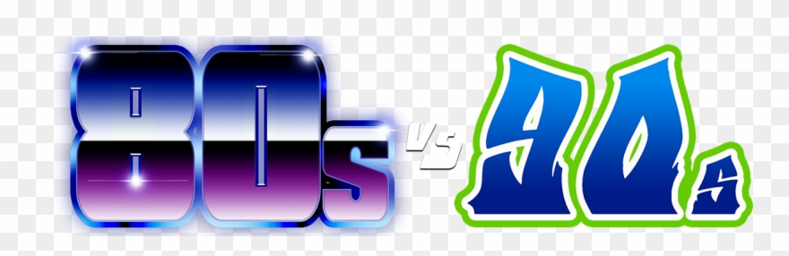 Never Ending 80s Battle Of The Decades 80s V 90s Party - Graphic Design Clipart