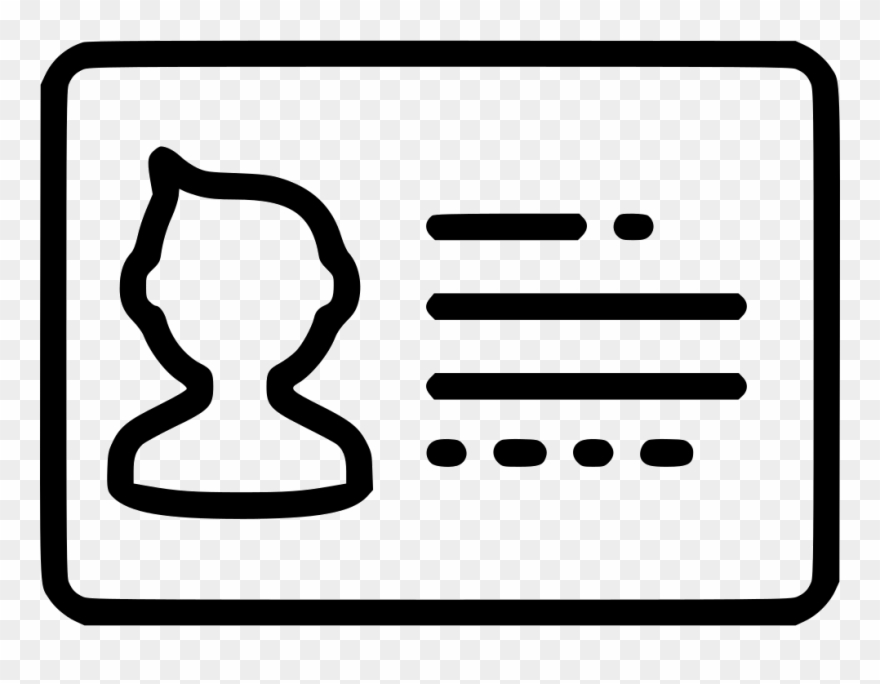 Drive License Free Icon - Customer Account Clipart