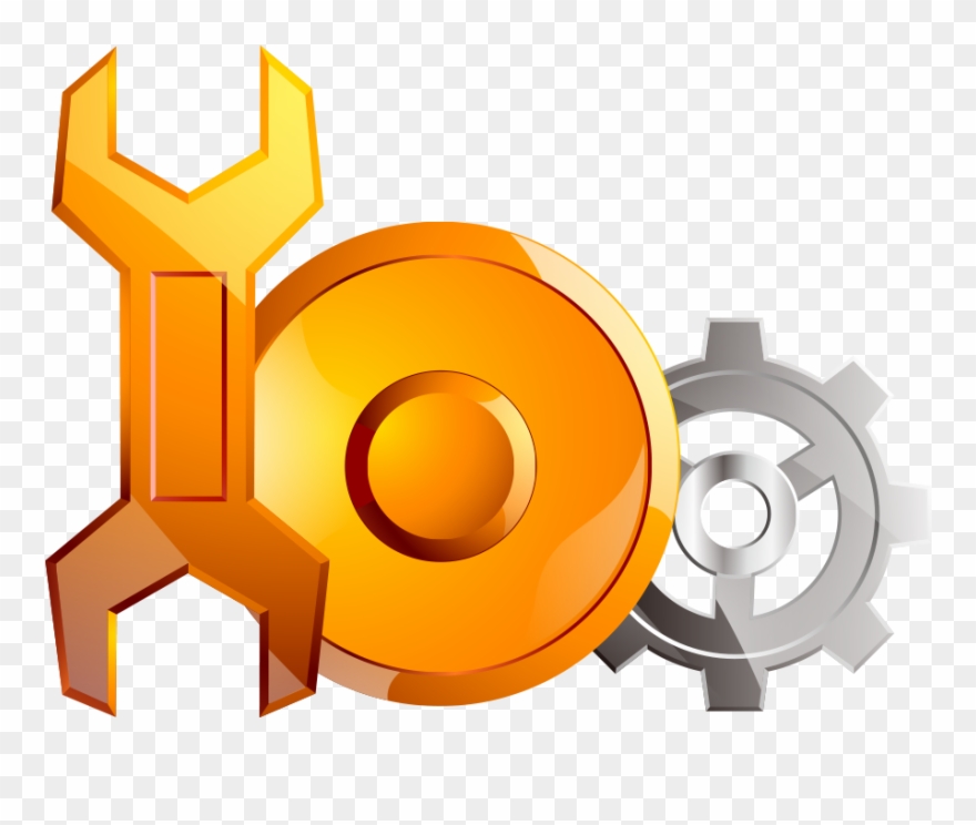 Clip Art Golden Transprent Png Free - Wrench Transparent Png