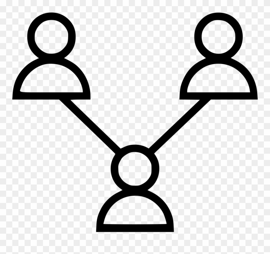Connection Group Team Connected Online Comments - Networking Clipart Black And White - Png Download