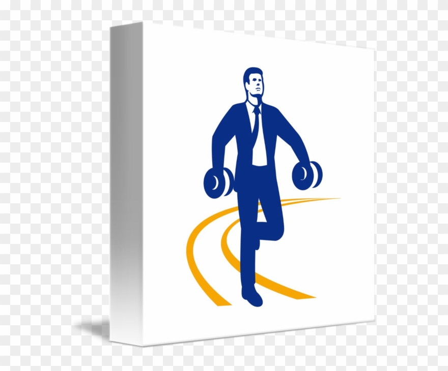 Dumbbells Clipart Power - Illustration - Png Download