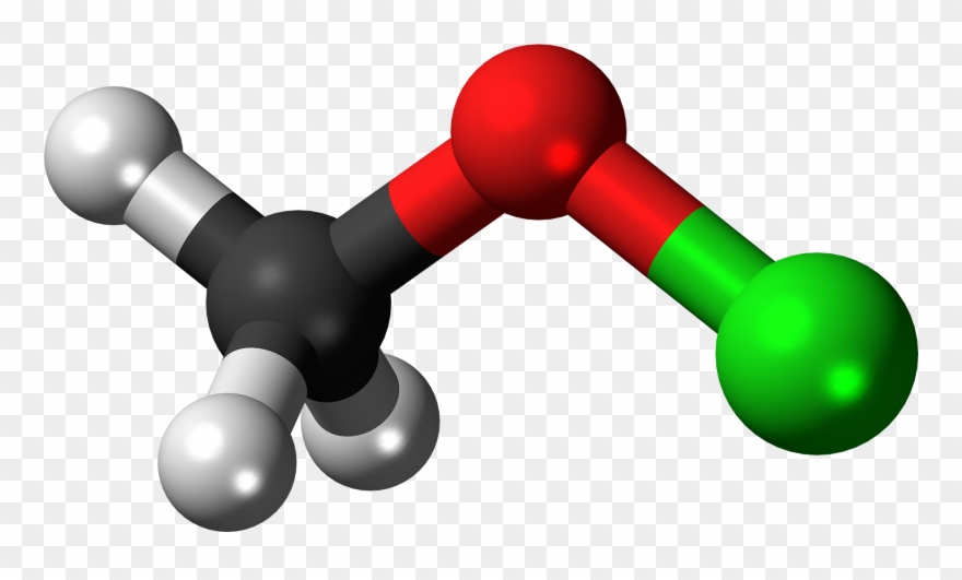 Methyl Hypochlorite Molecule Ball - Diethylene Glycol Png Clipart