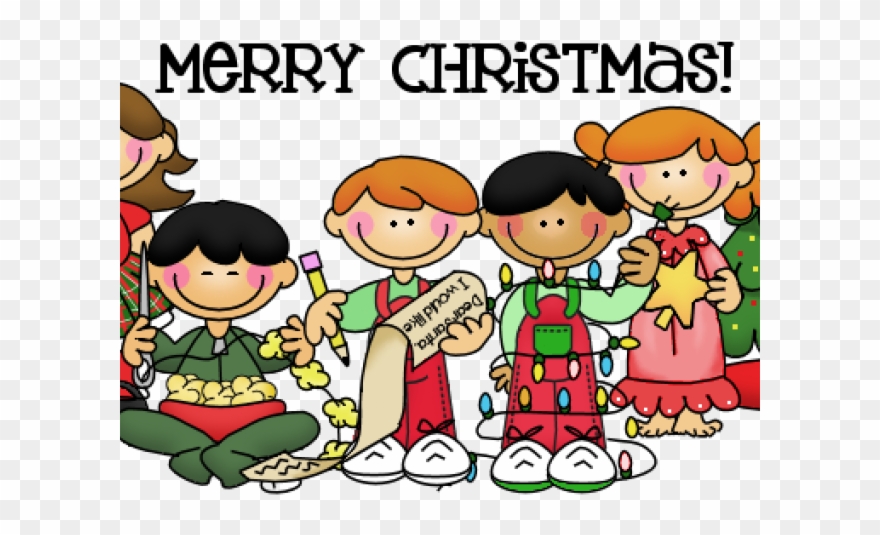 Merry Christmas Clipart Church - Children's Christmas Party Clipart - Png Download