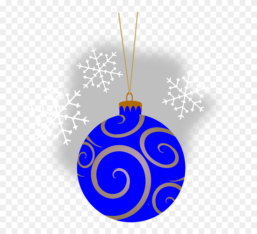 Pink Christmas Ornaments Clipart - Png Download