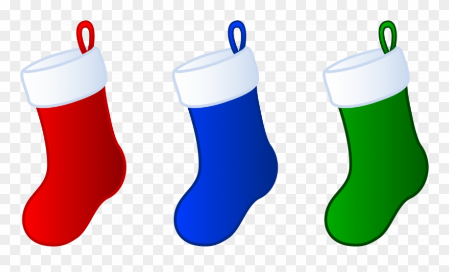 Blue Christmas Stocking Clipart - Png Download
