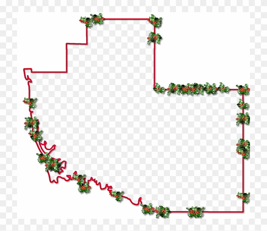 Inner Drop Shadow, And Randomly Placed Holly Leaves - Floral Design Clipart