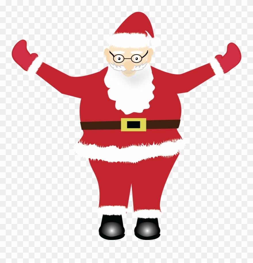 Print And Cut Santa Graphic File Example Image - Santa Claus Clipart