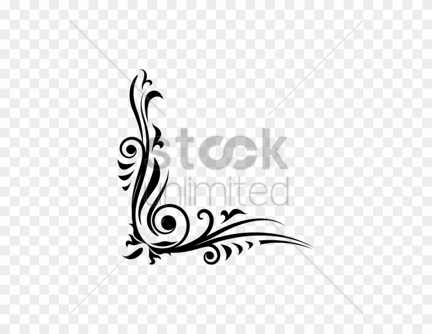 93 Calligraphy Flower Border Designs Png Vector Flowers - Hanging Lamp Png Clipart Transparent Png