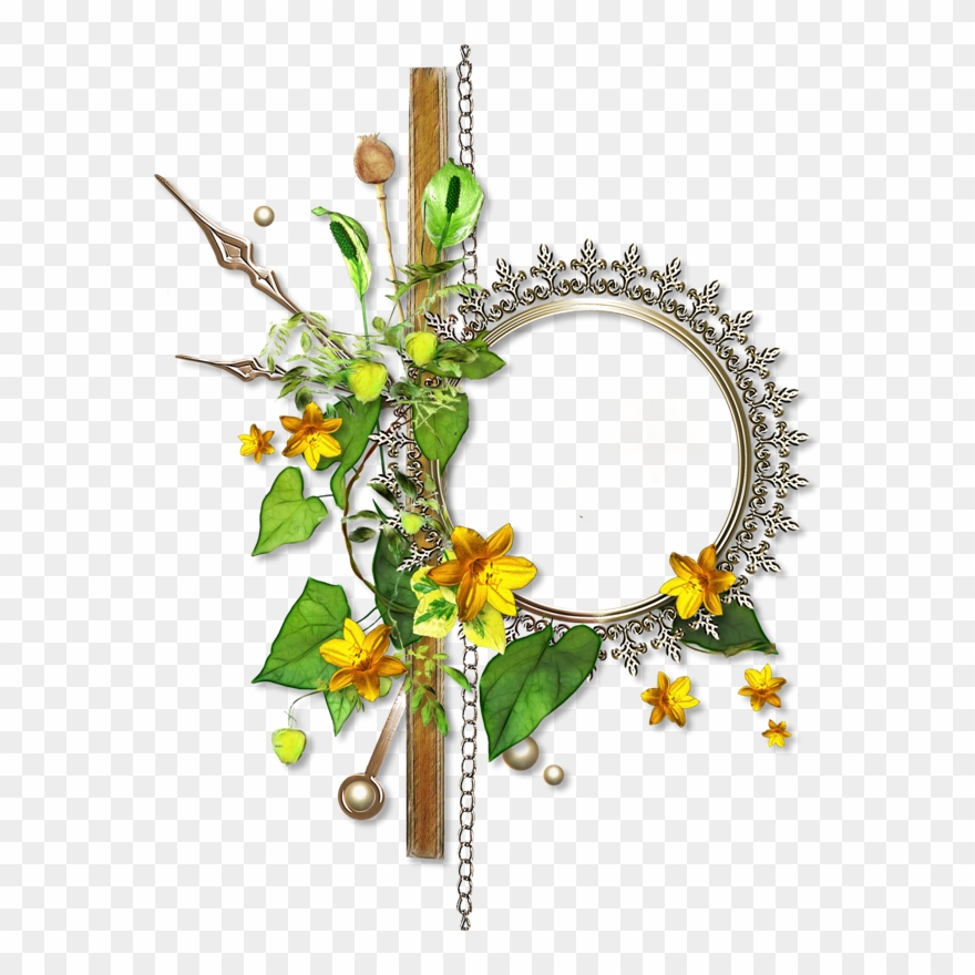 Simple Frame Flower Free Transparent Image Hq - Illustration Clipart
