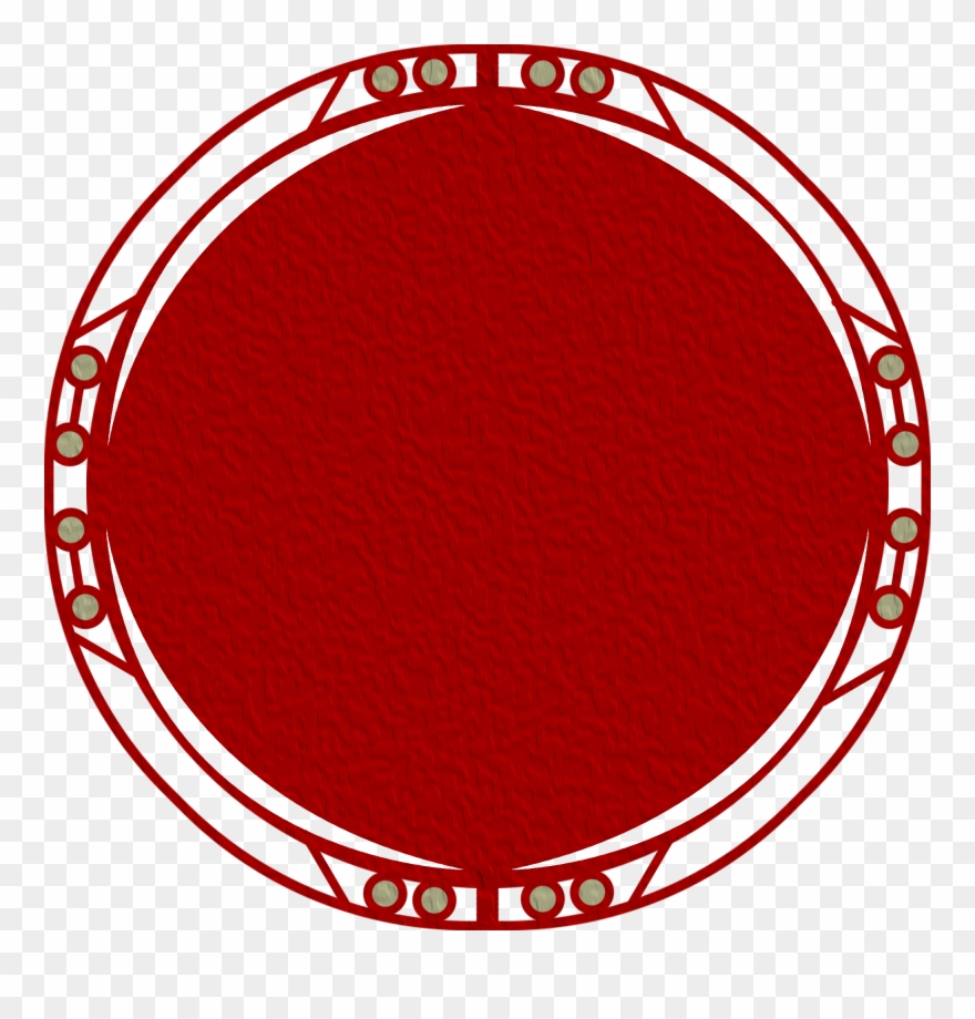 Border Red Simple Concise Png And Psd - Circle Clipart