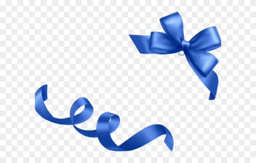 Winner Ribbon Clipart Png Format - Blue Gift Ribbon Png Transparent Png