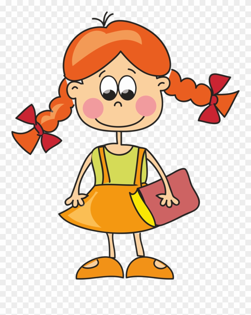 Kindergarten - رسم طفله كرتون Clipart