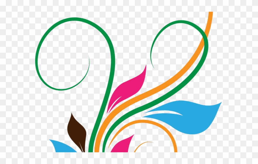 Design Clipart Png Format - Transparent Floral Vector Png