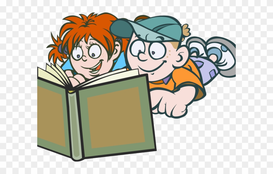 Graphic Design Clipart Clip Art - Gambar Kartun Membaca Buku Png Transparent Png