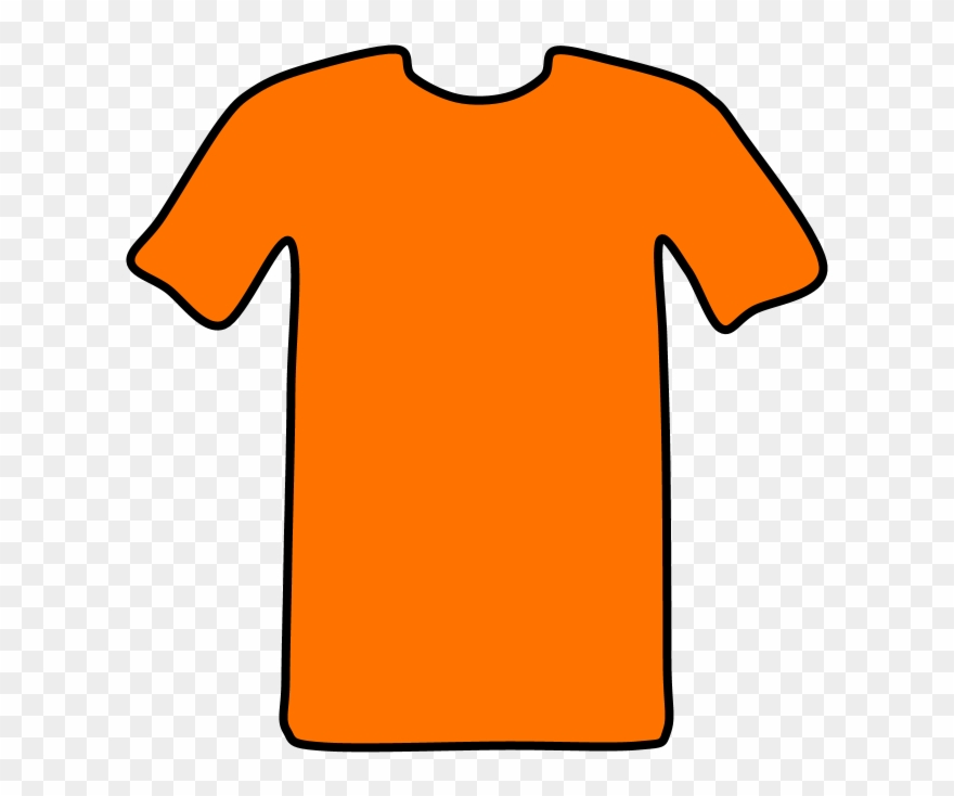 T-shirt, Basic, Orange, Png Clipart
